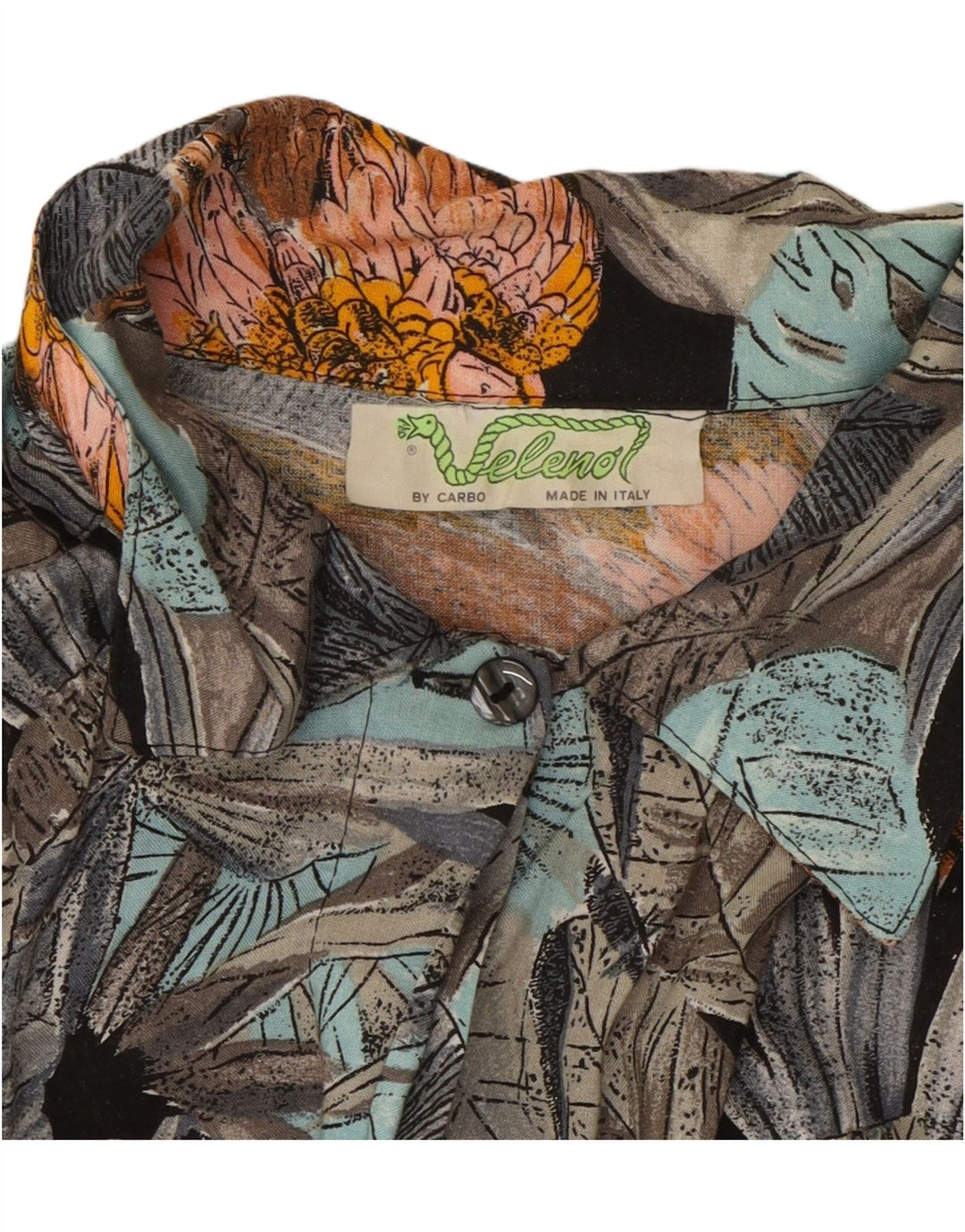 VELENO Camicia da donna Camicetta UK 20 2XL Viscosa floreale multicolore