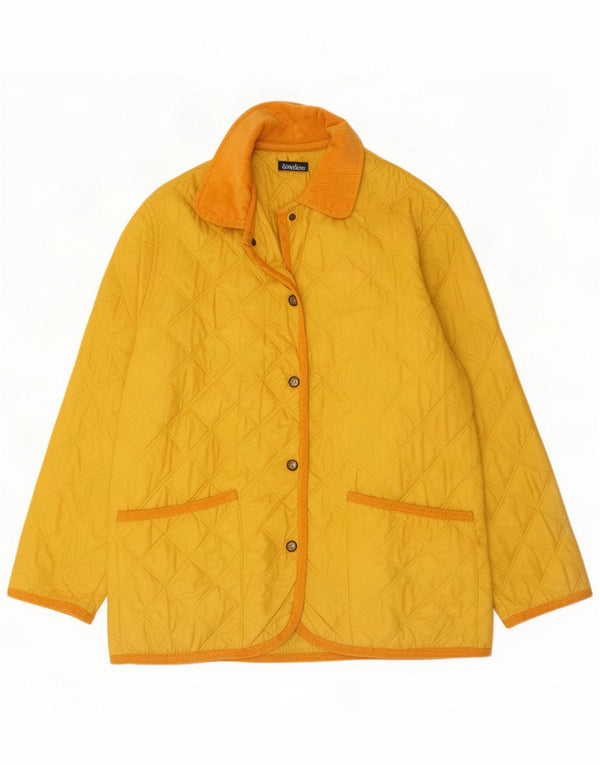 Marina Yachting Giacca trapuntata da donna UK 14 Large Giallo