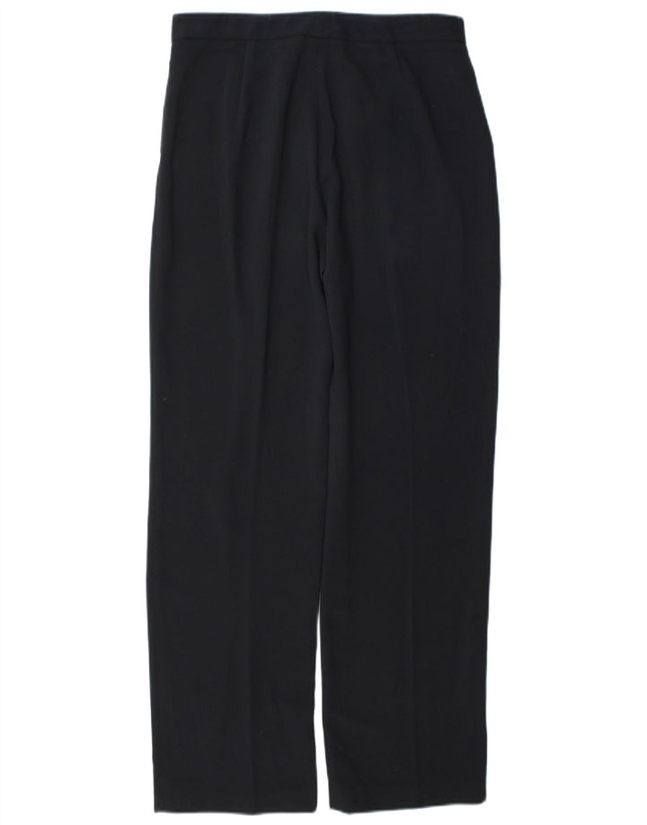 Pantaloni da abito dritti da donna Zara EU 40 Medium W30 L31 Poliestere blu navy