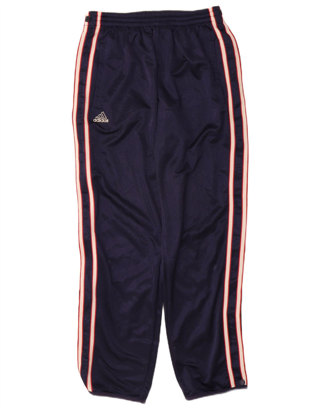 Pantaloni da tuta da uomo Adidas Small in poliestere blu navy