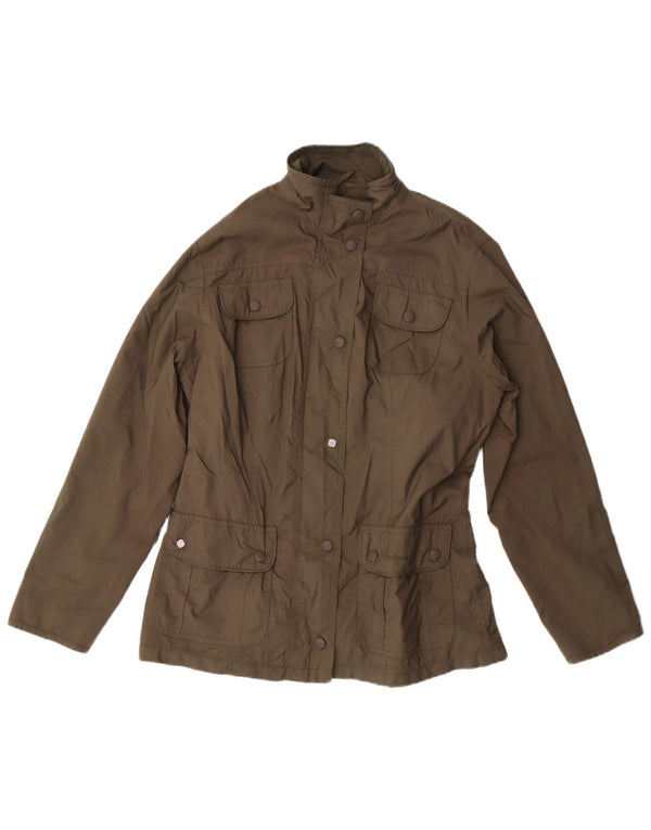 Giacca da donna Barbour Utility UK 14 Large Khaki Poliammide