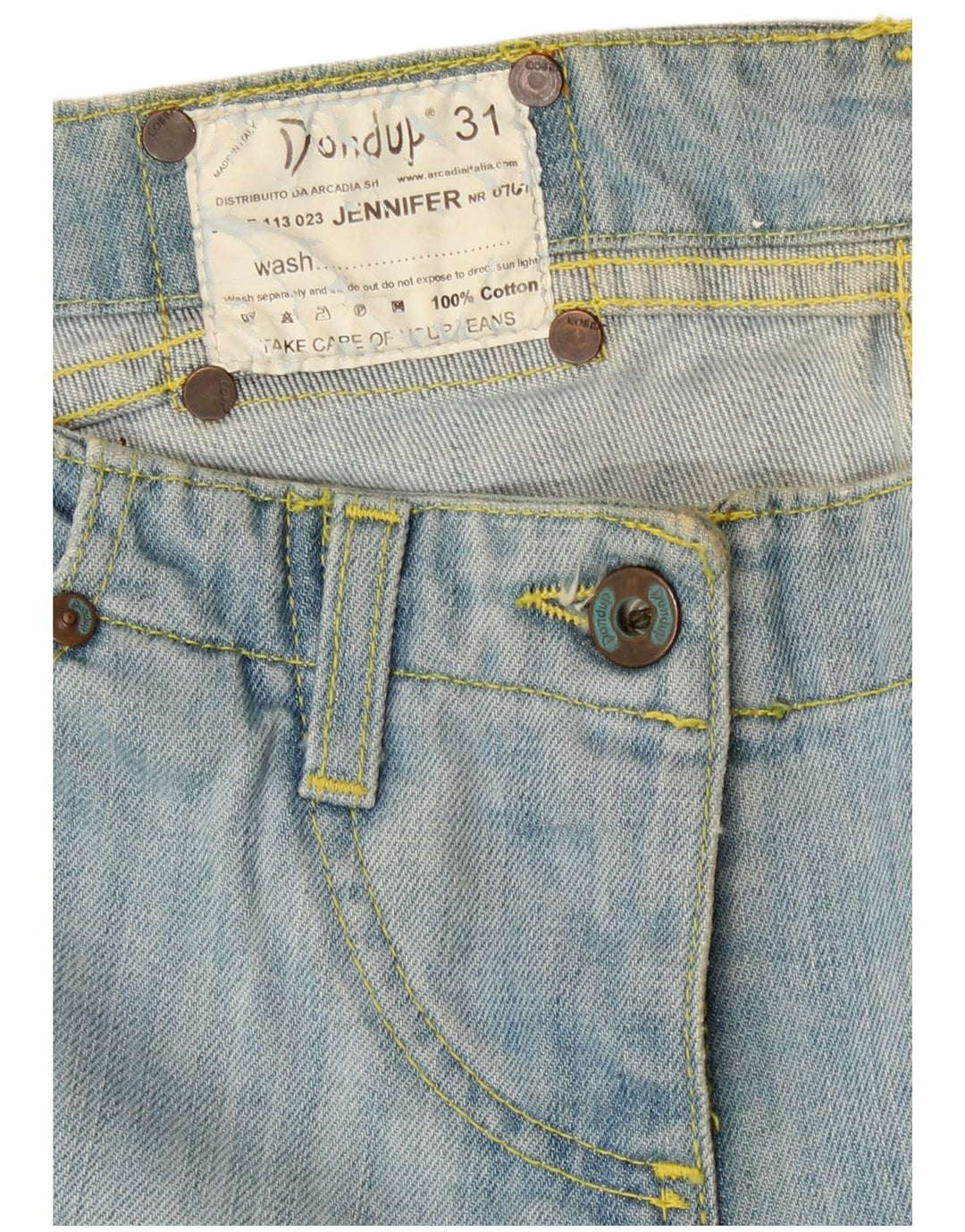 Dondup Jeans Bootcut da Donna W31 L34 Cotone Blu