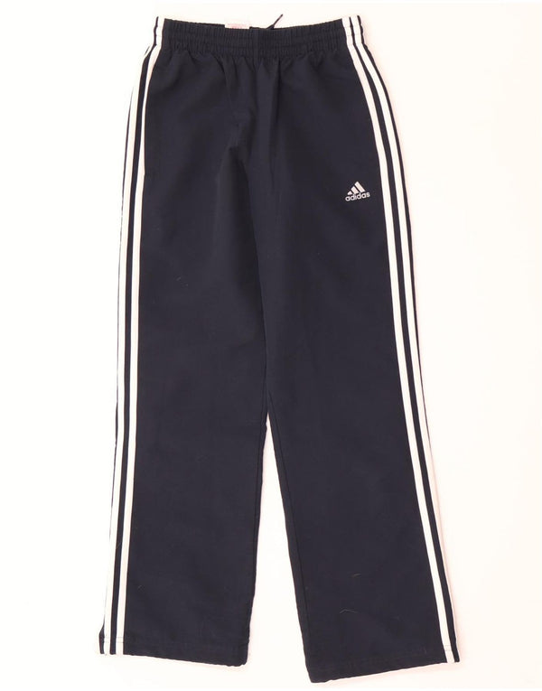 Pantaloni della tuta Adidas da ragazzo Clima 365 11-12 anni in poliestere blu navy