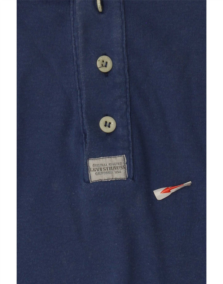 Levi's Maglia da uomo a maniche lunghe XL in cotone blu
