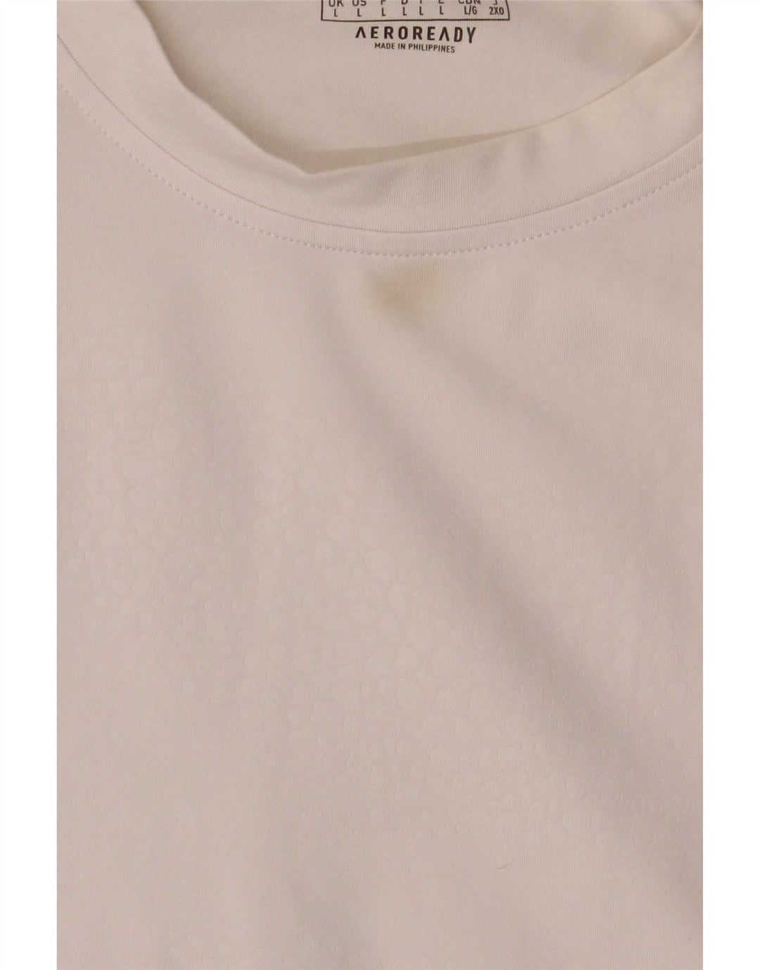 T-shirt Adidas Aeroready da uomo, grande, in poliestere bianco