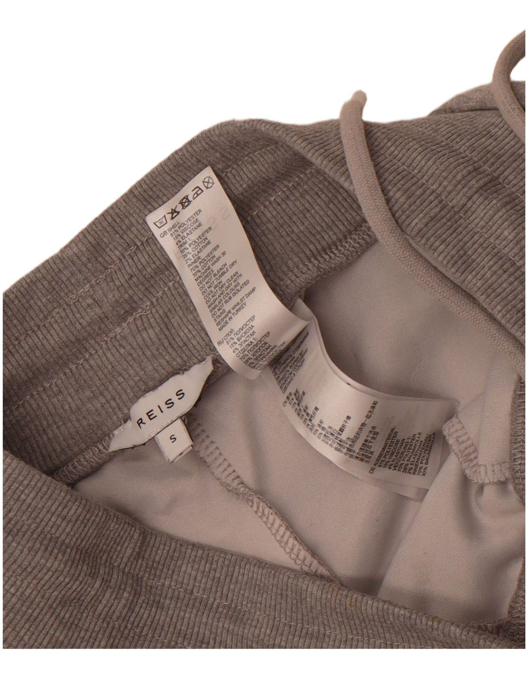 Pantaloni da tuta da uomo Reiss Joggers piccoli in poliestere grigio