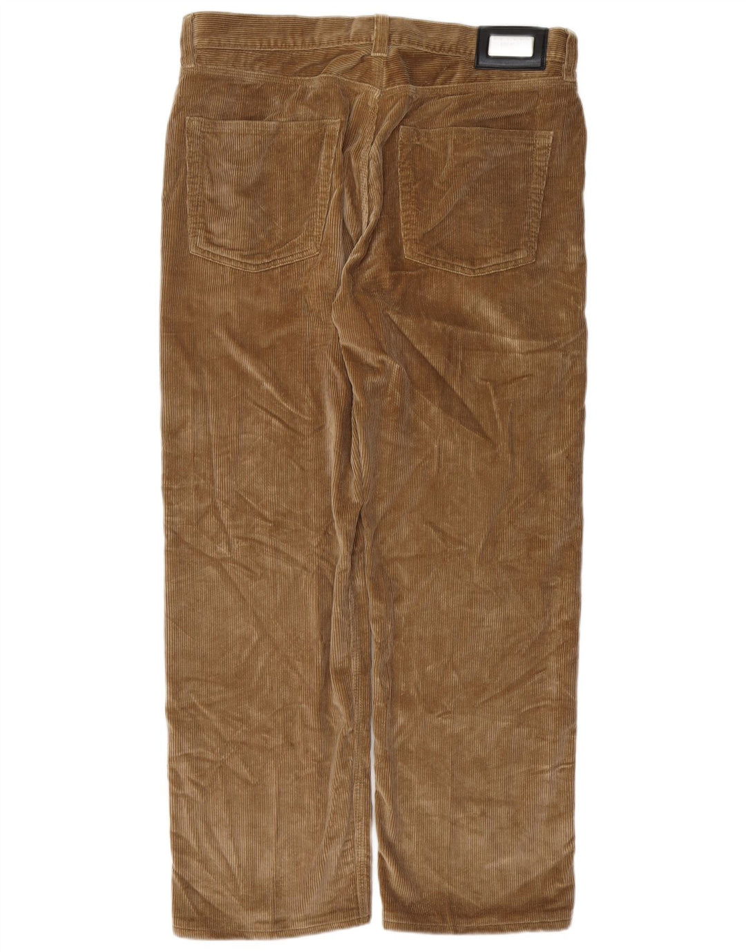 Pantaloni dritti da uomo in velluto a coste HUGO BOSS Alabama W36 L30 in cotone marrone