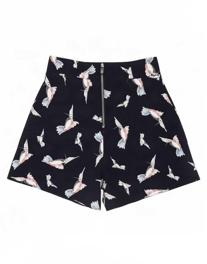 Pantaloncini casual con grafica Zara da donna medi W28 blu navy