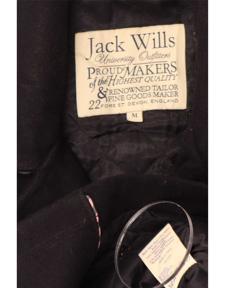 Cappotto da marinaio da uomo Jack Wills UK 38 Lana media blu navy