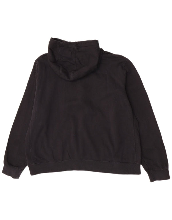 Felpa con cappuccio oversize grafica Nike da donna UK 20 2XL Nera