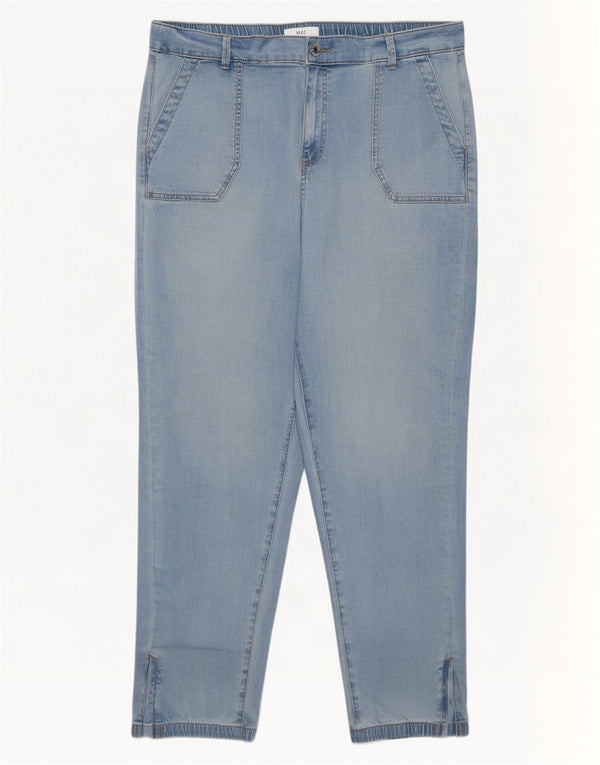 Jeans affusolati a vita alta da donna Marks & Spencer UK 18 XL W38 L29 Blu