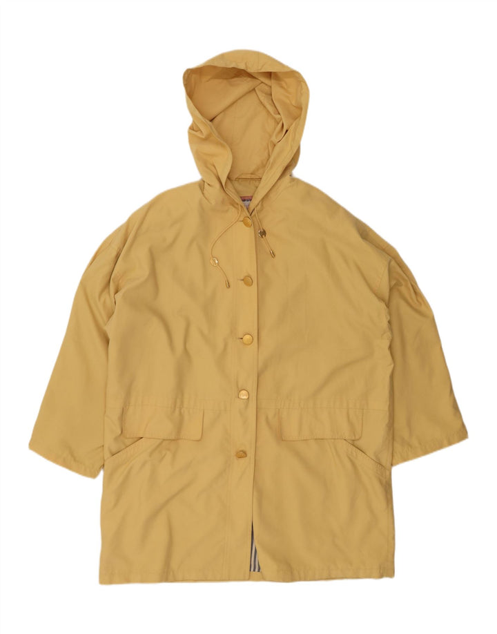 MIRO Womens Hooded Overcoat UK 20 2XL Yellow