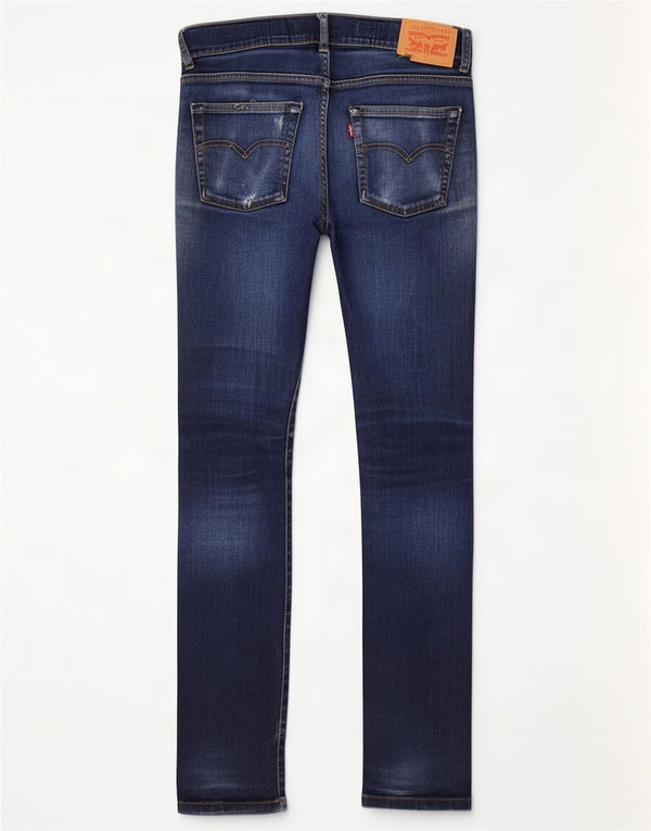 Levi's Ragazzi 510 Jeans Skinny 13-14 Anni W28 L29 Cotone Blu Navy