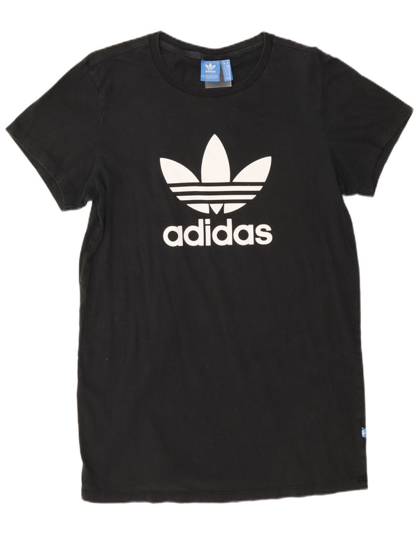 T-shirt grafica oversize da donna Adidas UK 10 piccola nera