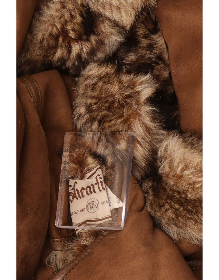 Cappotto in shearling oversize da donna Sinclair EU 40 Shearling marrone medio