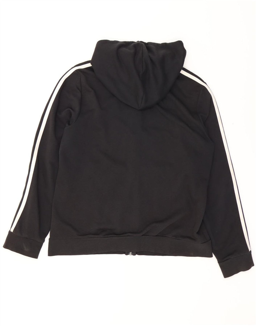 Felpa con cappuccio e zip da donna ADIDAS UK 20/22 XL Cotone nero
