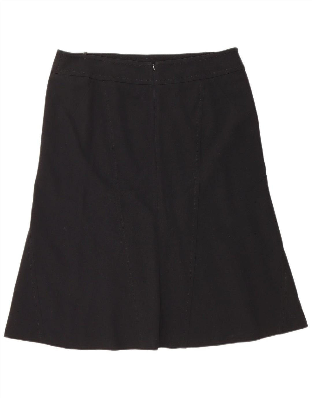 Gonna a trapezio da donna COAST UK 16 grande W34 poliestere nero