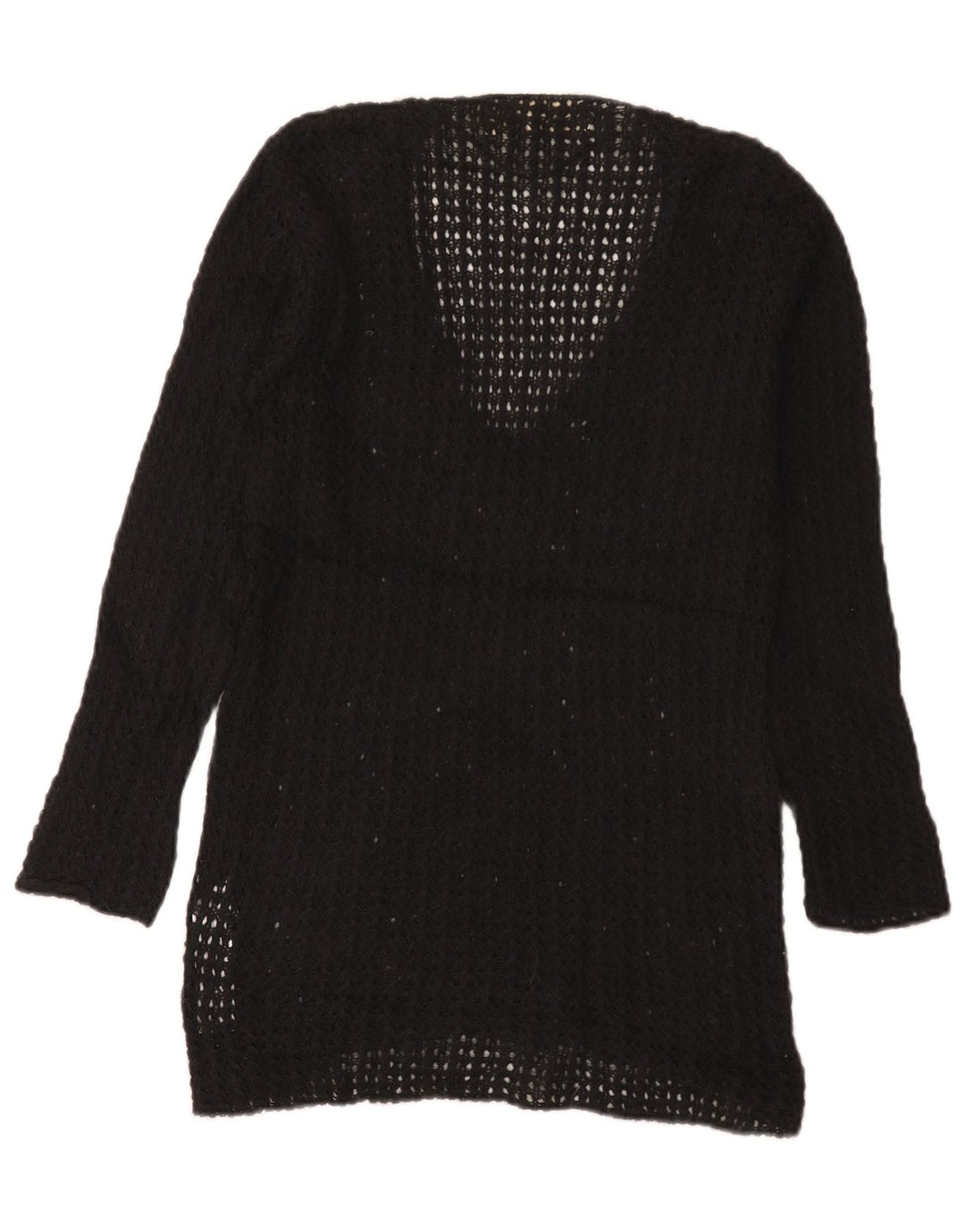 Maglione Zara da donna con scollo a V UK 12 medio nero acrilico