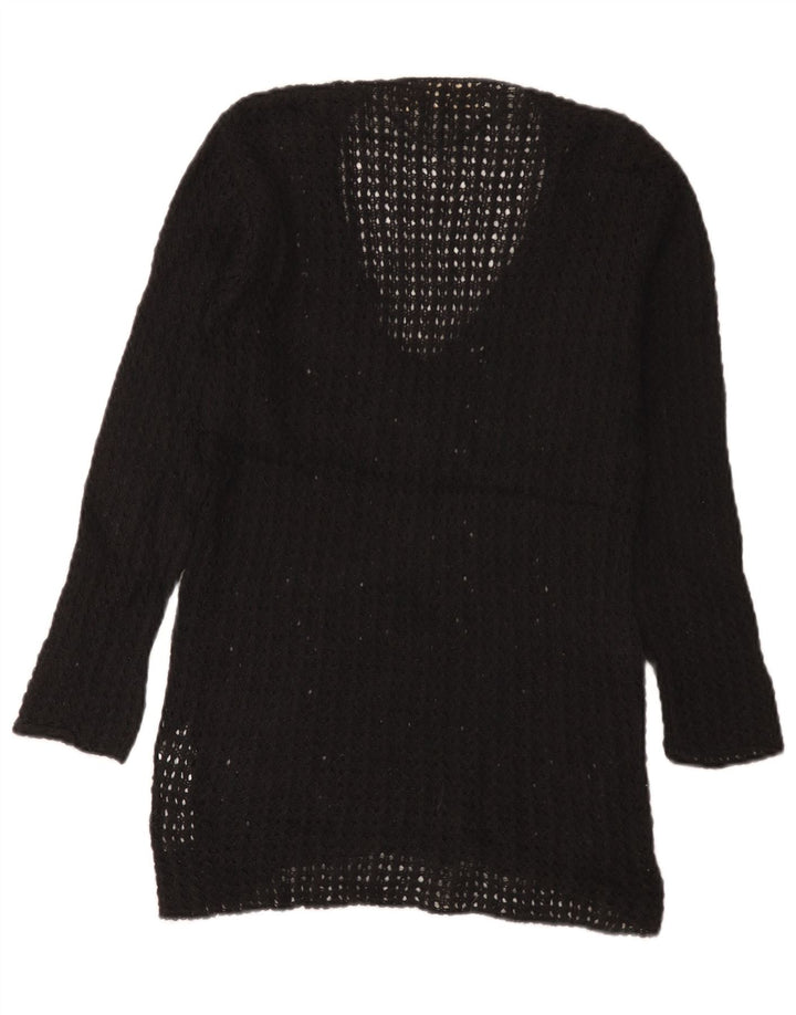 Maglione Zara da donna con scollo a V UK 12 medio nero acrilico
