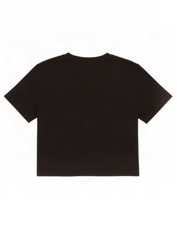T-shirt corta da donna Zara UK 12 media nera