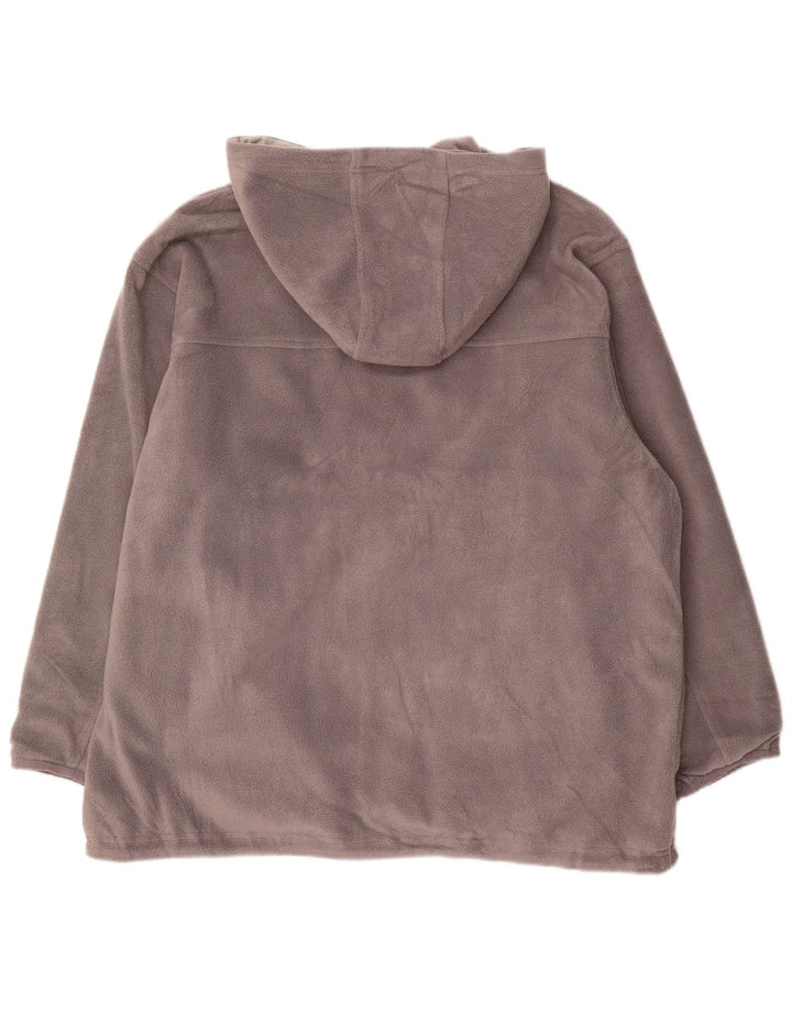Giacca in pile reversibile con cappuccio da uomo Champion UK 44 2XL Poliestere grigio