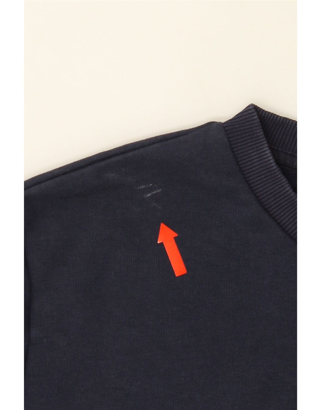 FILA Mens Graphic Sweatshirt Jumper Small Navy Blue Cotton Vintage Fila and Second-Hand Fila from Messina Hembry 