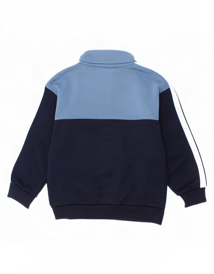 Felpa Ellesse da bambino con zip e collo, 3-4 anni, colore blu navy