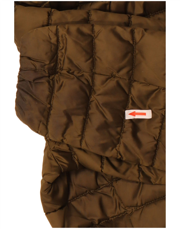 Cappotto imbottito con cappuccio da donna Tommy Hilfiger UK 14 medio kaki poliammide