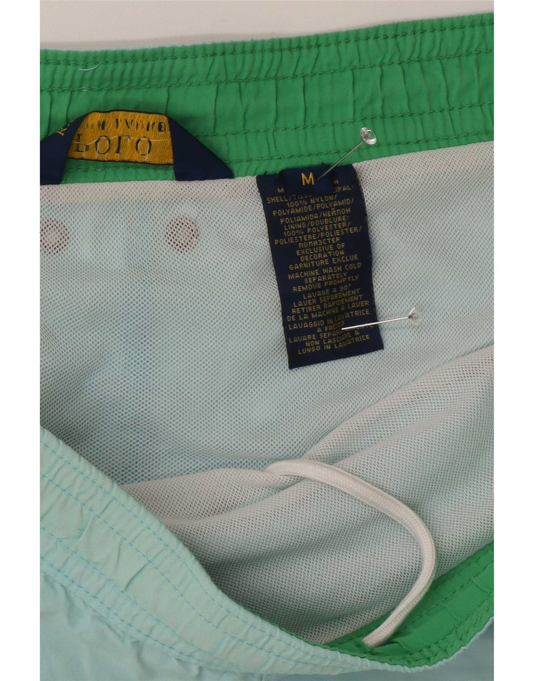 Pantaloncini da bagno da uomo Polo Ralph Lauren in nylon blu medio