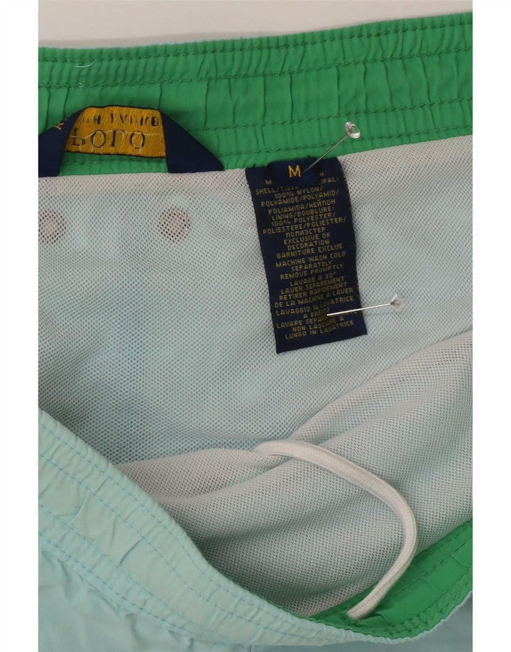 Pantaloncini da bagno da uomo Polo Ralph Lauren in nylon blu medio