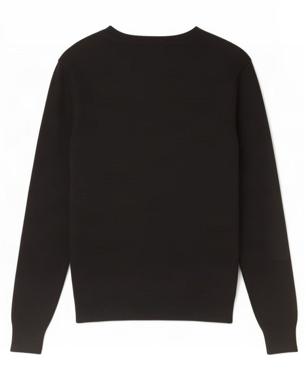 Guess Maglione da donna con scollo a barca con grafica UK 4 XS Viscosa nera