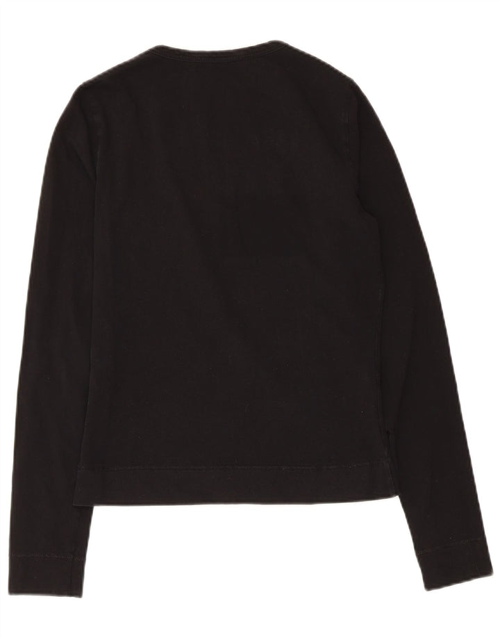 Liu Jo Top Grafico Donna Manica Lunga IT 42 Medio Nero Cotone