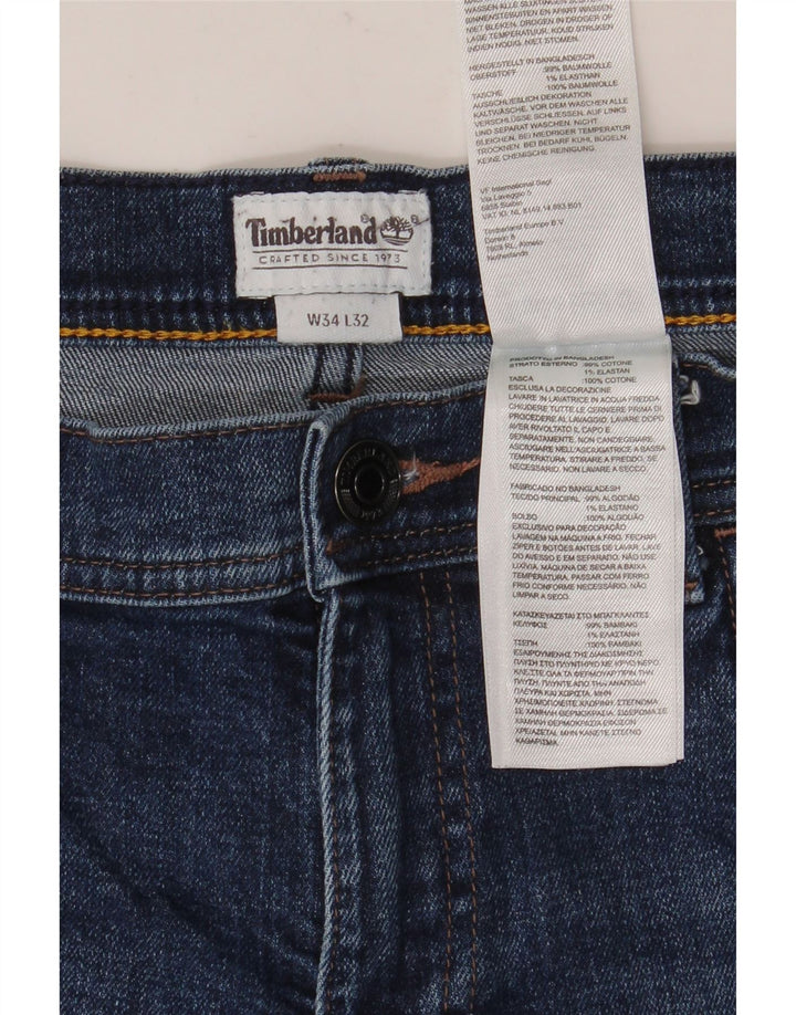 Jeans dritti da uomo TIMBERLAND W34 L32 cotone blu