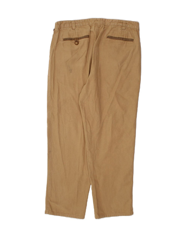 Pantaloni chino dritti da uomo ORVIS W36 L30 in cotone beige