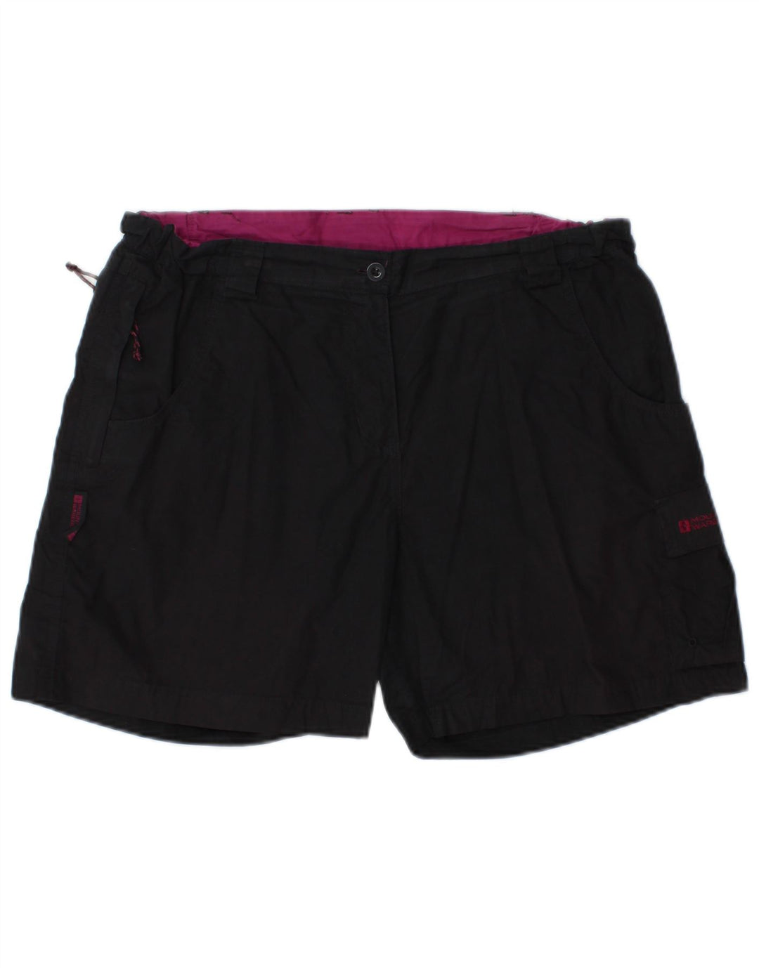 MOUNTAIN WAREHOUSE Pantaloncini cargo da donna UK 14 Large W32 Poliestere nero