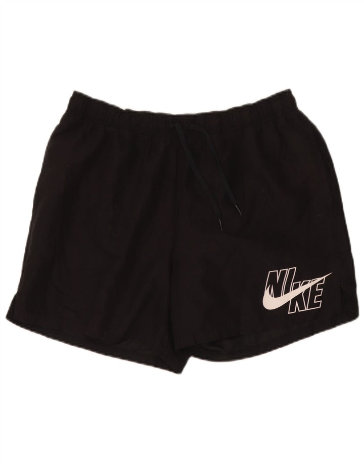 Pantaloncini sportivi Nike Dri Fit Graphic da uomo grandi neri