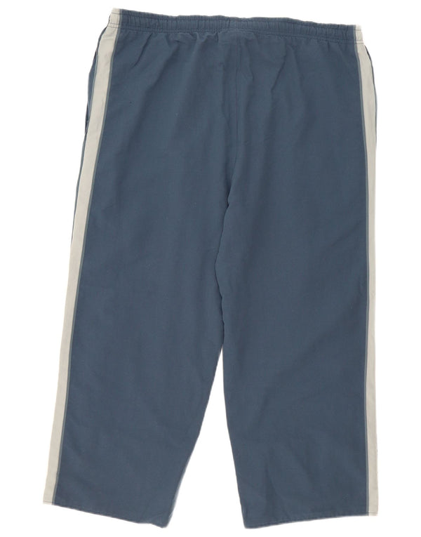 Pantaloni da tuta da uomo Reebok Large in poliestere color block blu navy