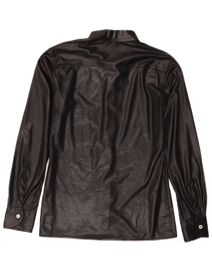 Camicia in pelle da donna Fascino IT 46 Large Nera