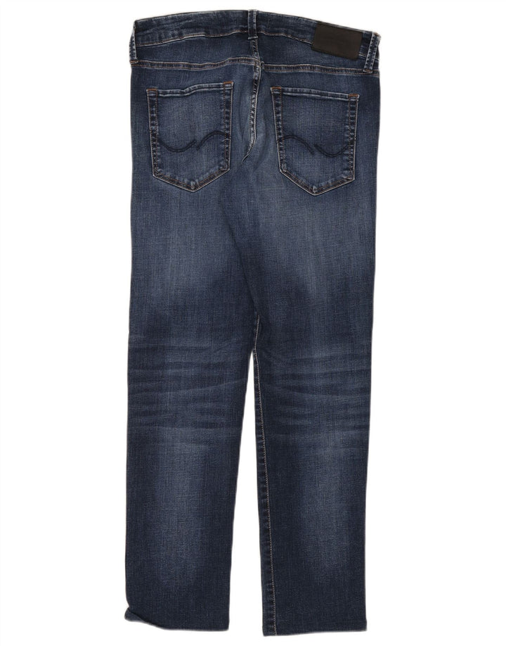 JACK & JONES Jeans slim da uomo GLENN W30 L30 Blu