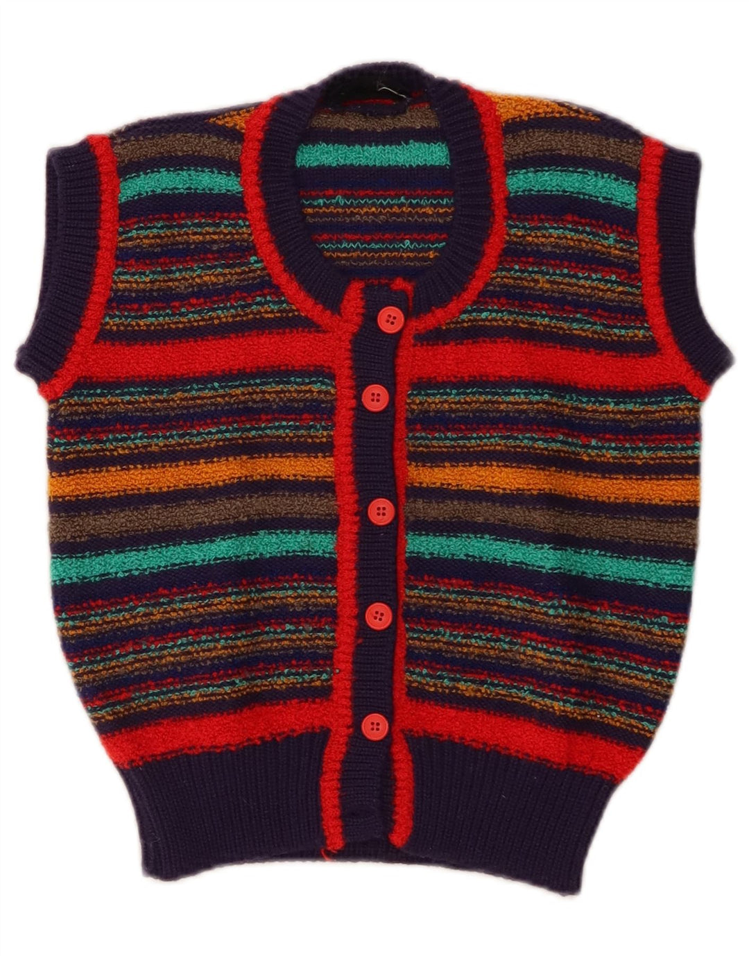 Maglione cardigan corto da donna Brian Scott EU 38 medio a righe multicolore