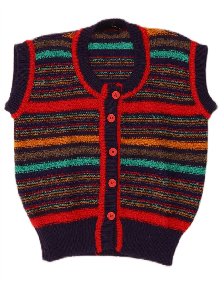 Maglione cardigan corto da donna Brian Scott EU 38 medio a righe multicolore
