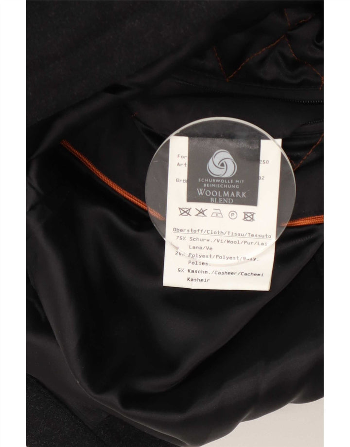 Bugatti Cappotto da uomo IT 46 Small Nero Lana Vergine