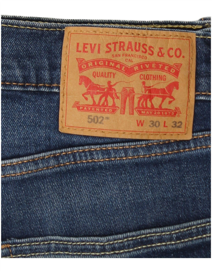 Levi's Uomo 502 Jeans affusolati W30 L30 Cotone blu