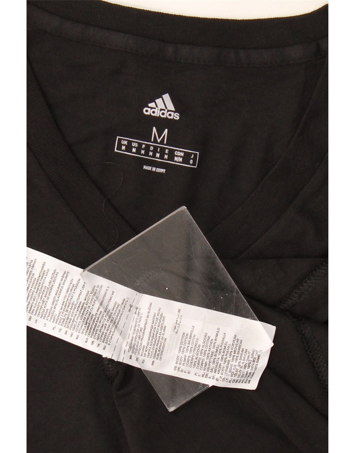 T-shirt ADIDAS da uomo Top in cotone nero medio