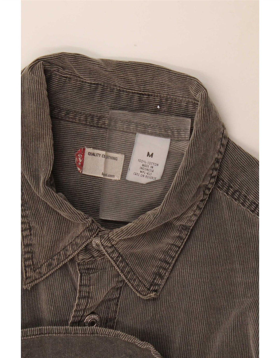 Camicia in velluto a coste da uomo Levi's Grigio medio
