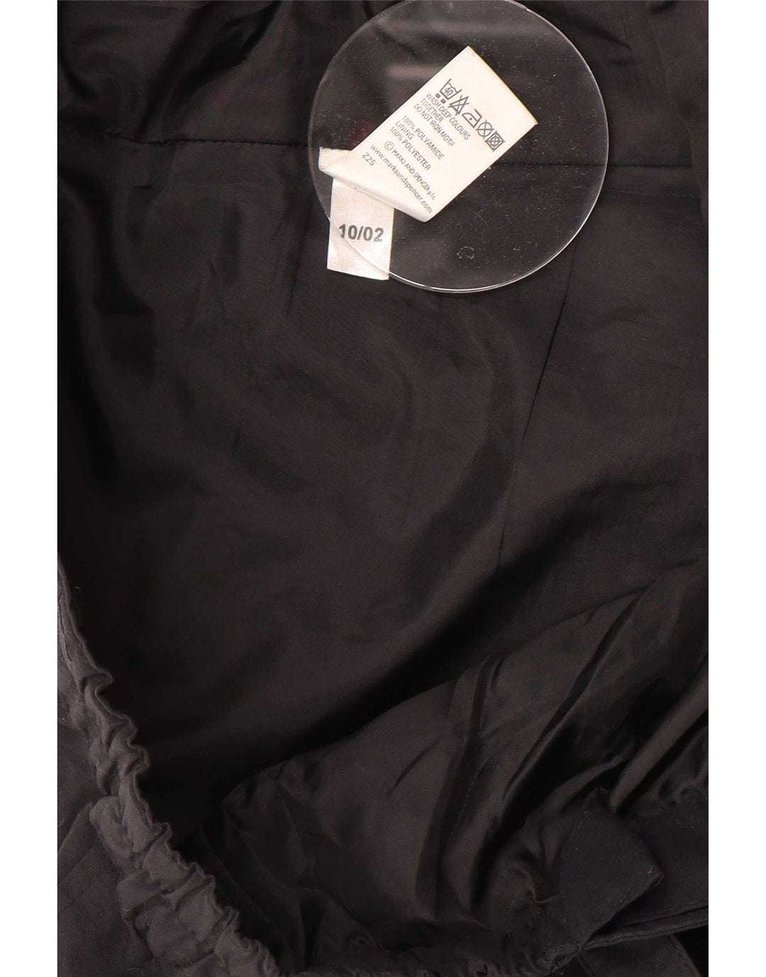 Pantaloni giacca a vento da uomo Marks & Spencer grandi W36 L31 neri in poliammide