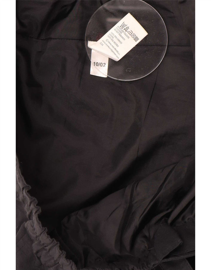 Pantaloni giacca a vento da uomo Marks & Spencer grandi W36 L31 neri in poliammide