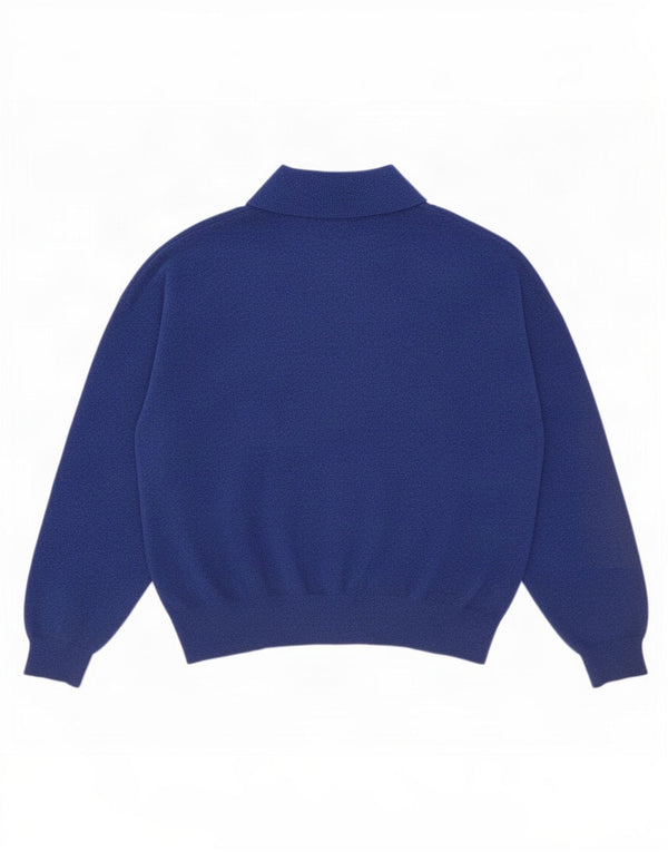Maglione maglione da uomo Marks & Spencer con collo alto XL poliestere blu