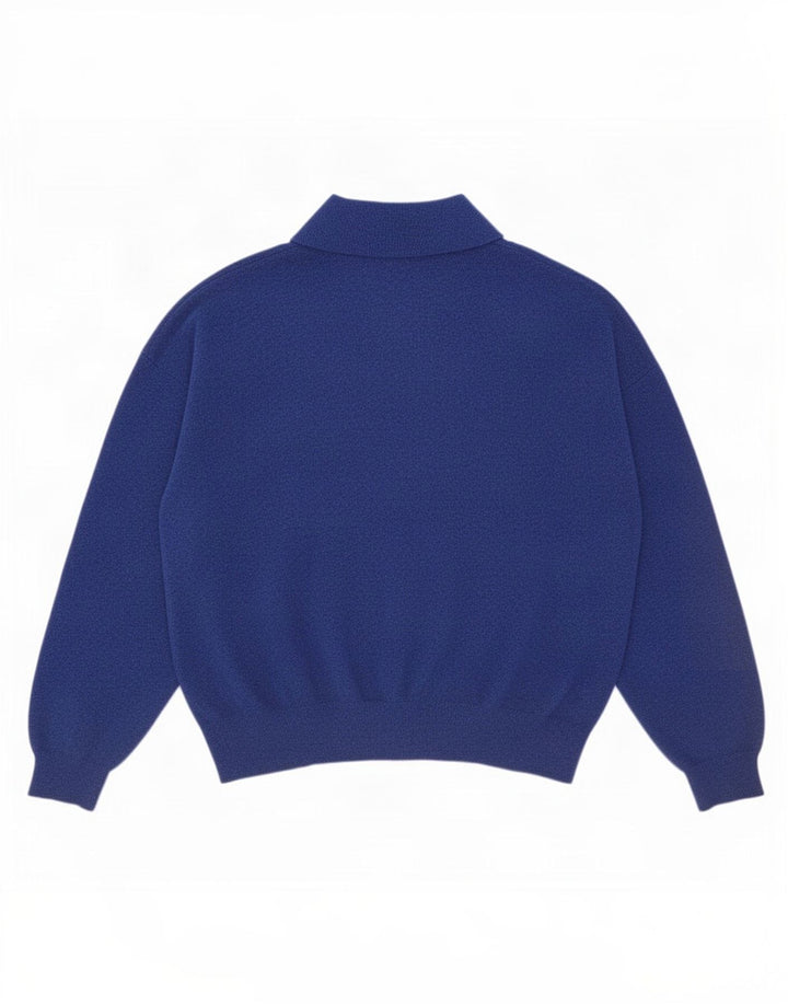 Maglione maglione da uomo Marks & Spencer con collo alto XL poliestere blu
