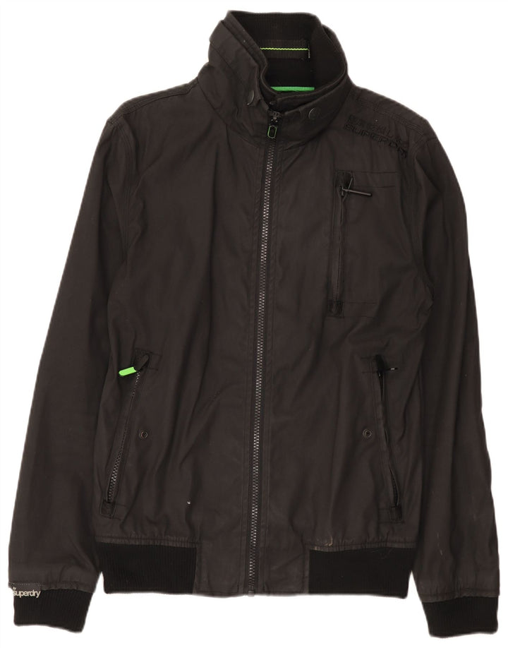 Giubbotto bomber da uomo Superdry UK 38 cotone nero medio